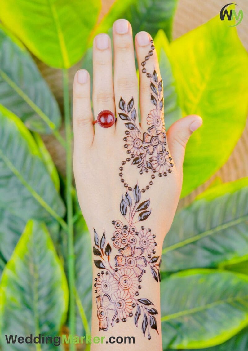 simple arabic mehndi design 13