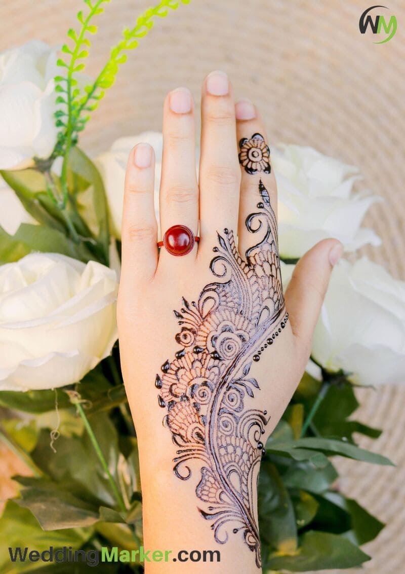 simple arabic mehndi design 15