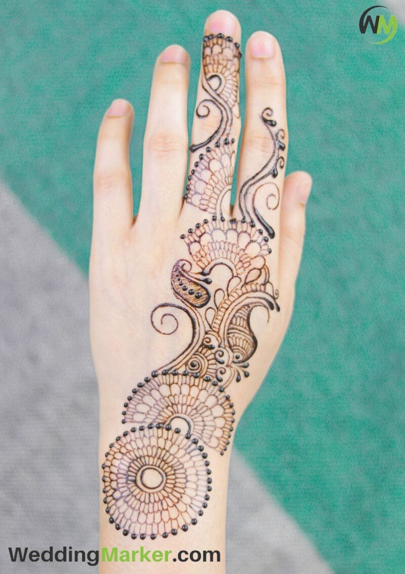 simple arabic mehndi design 3