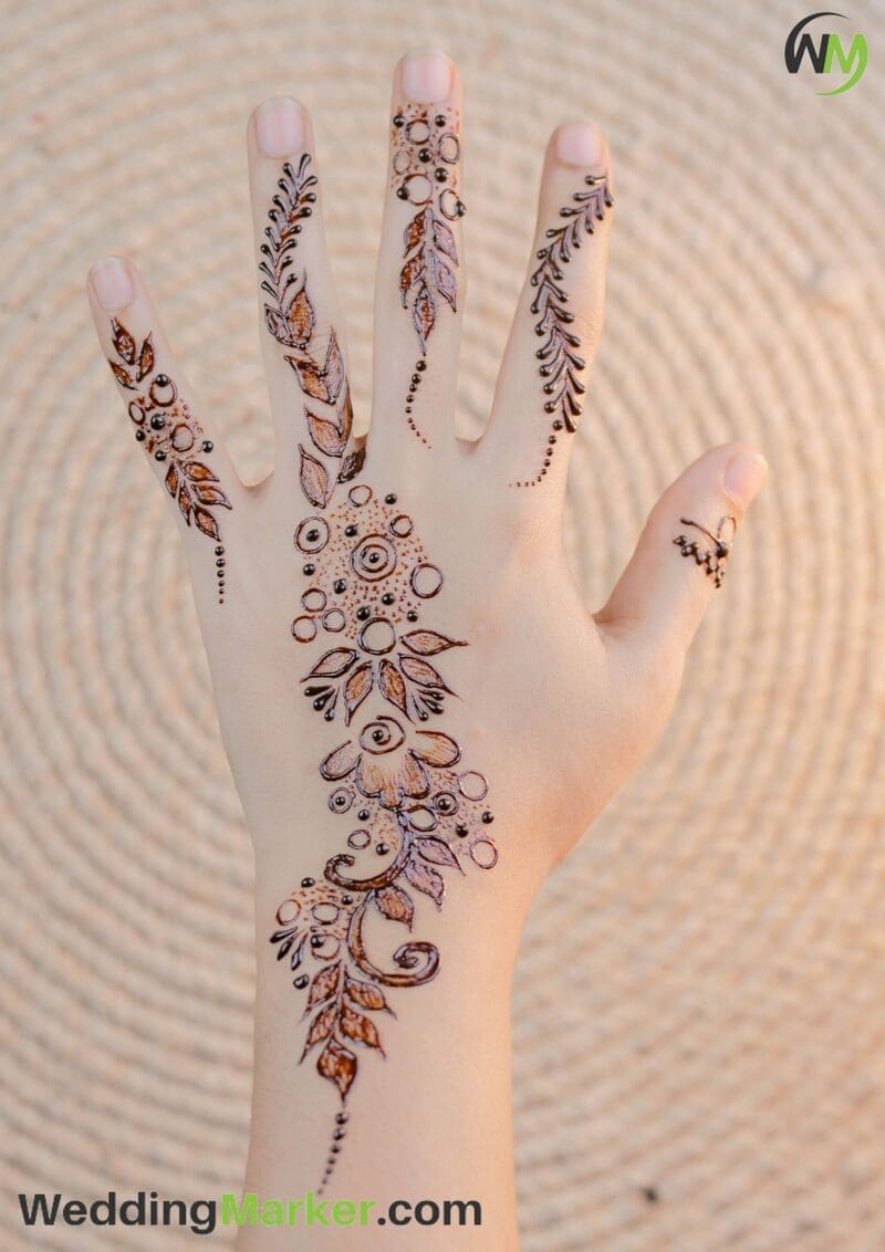 simple arabic mehndi design 7