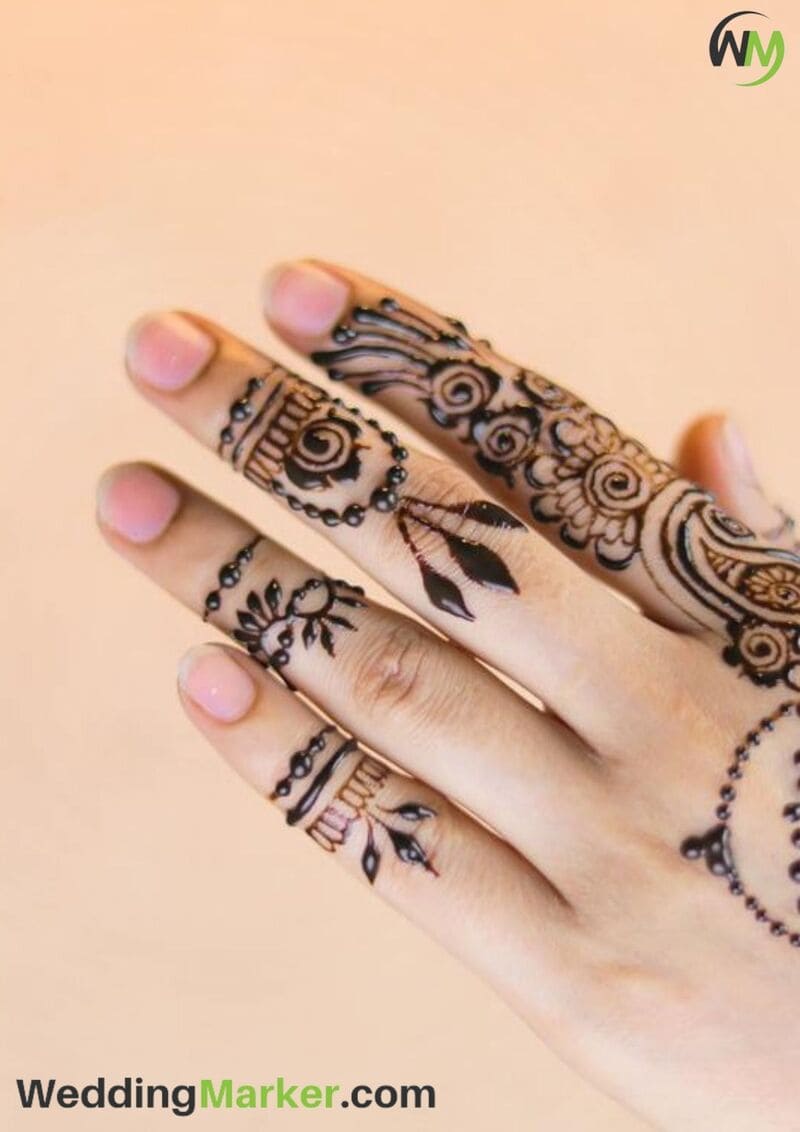 simple mehndi design back hand finger_Finger mehndi design_mehndi  designs_Mehndi designs finger#2022 - YouTube